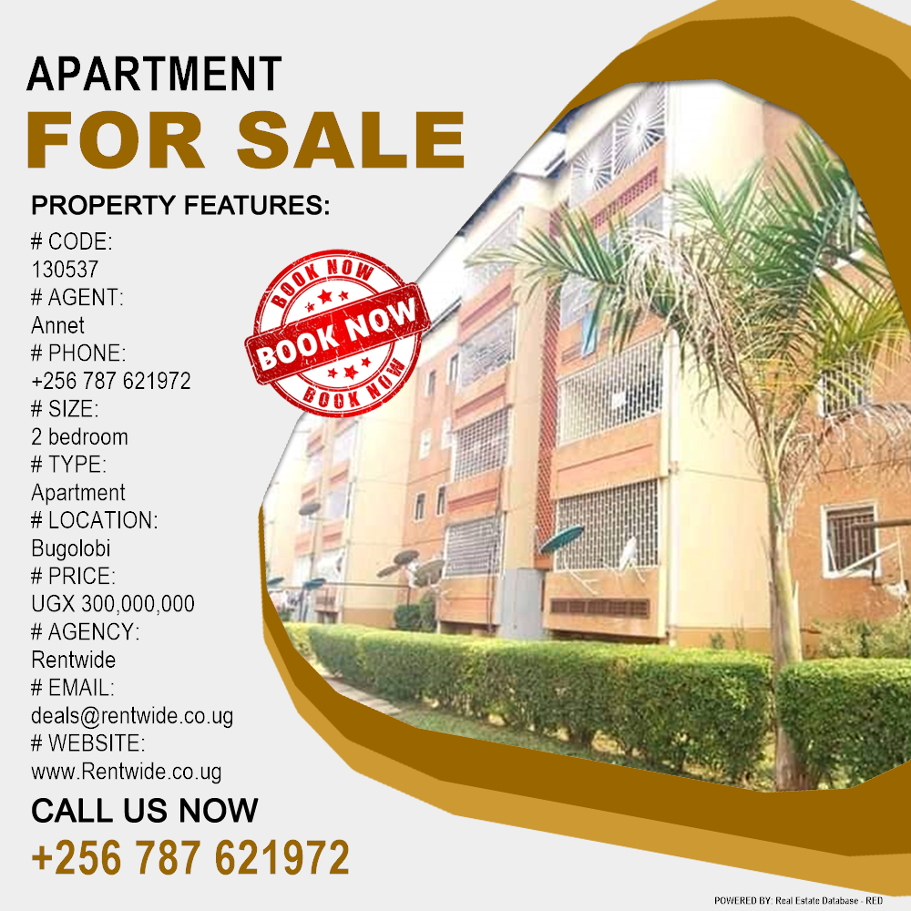 2 bedroom Apartment  for sale in Bugoloobi Kampala Uganda, code: 130537