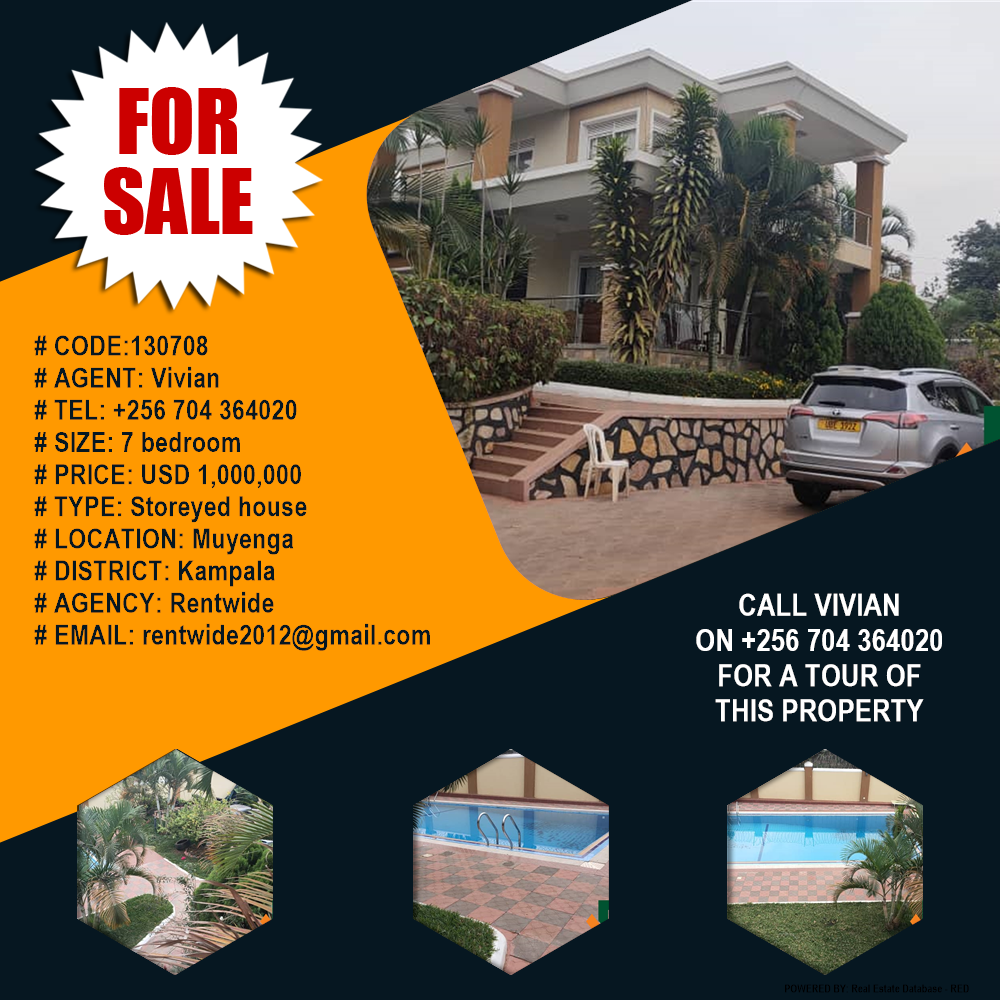 7 bedroom Storeyed house  for sale in Muyenga Kampala Uganda, code: 130708