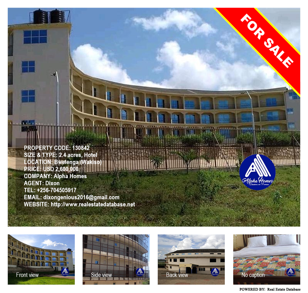 Hotel  for sale in Bwelenga Wakiso Uganda, code: 130842