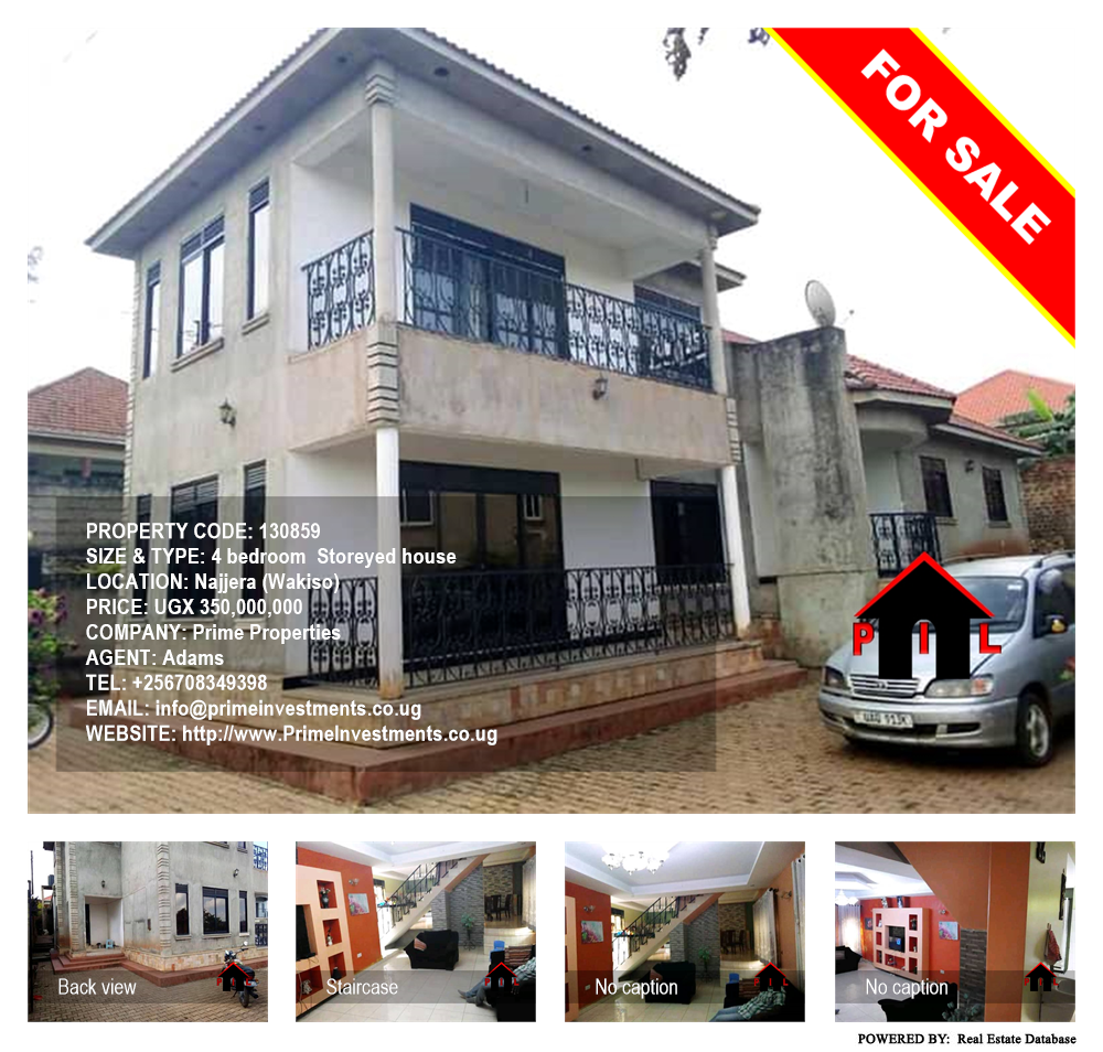 4 bedroom Storeyed house  for sale in Najjera Wakiso Uganda, code: 130859