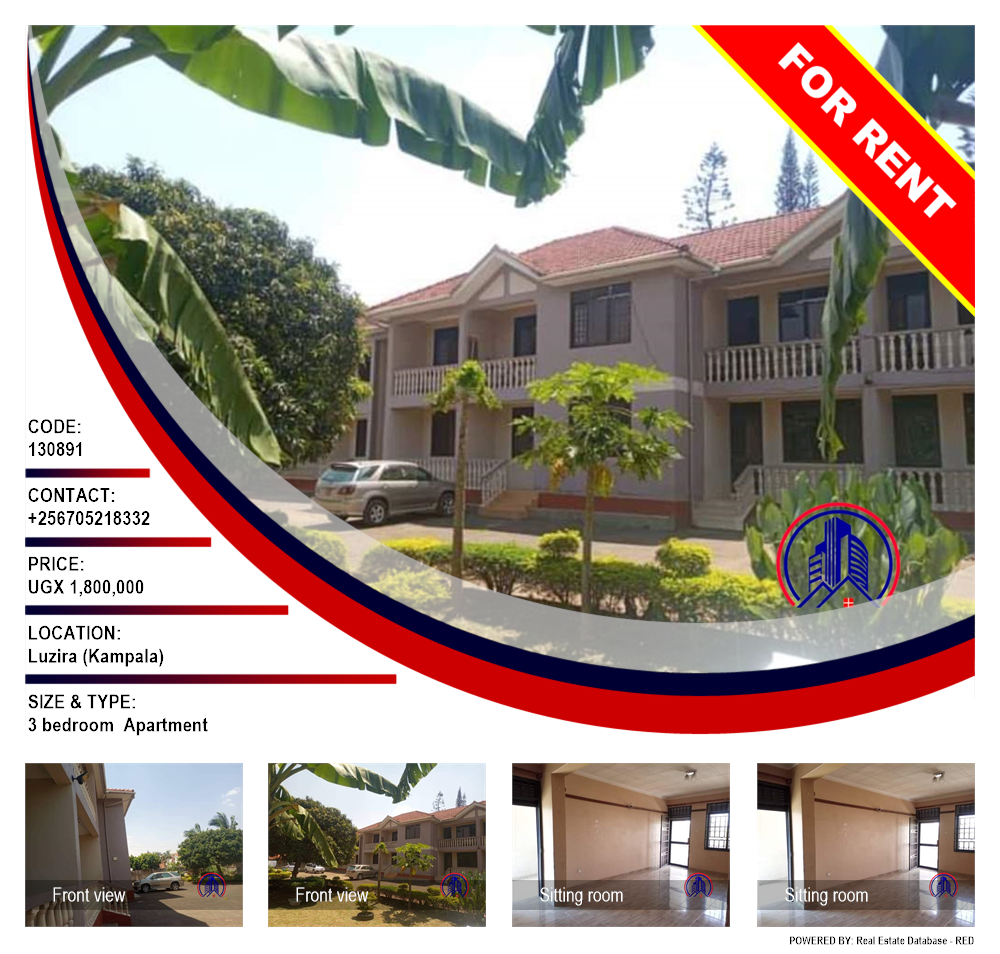 3 bedroom Apartment  for rent in Luzira Kampala Uganda, code: 130891