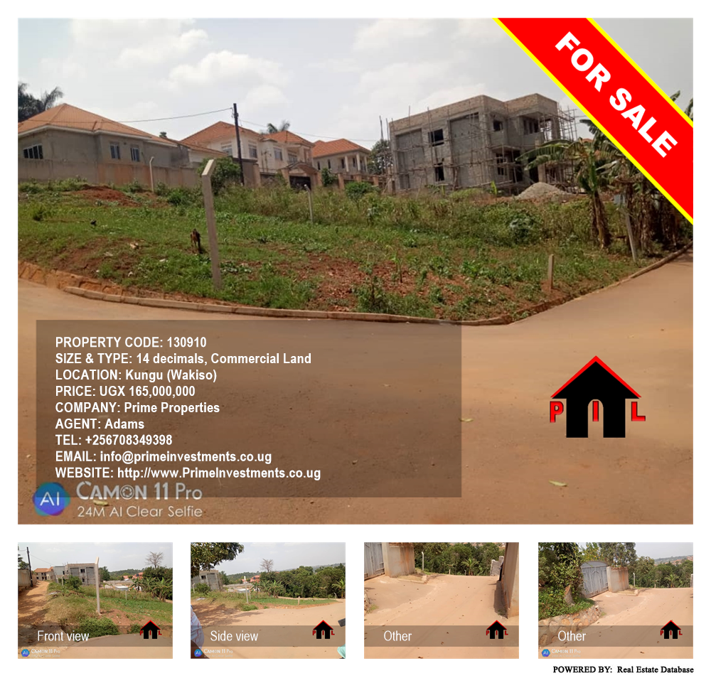 Commercial Land  for sale in Kungu Wakiso Uganda, code: 130910