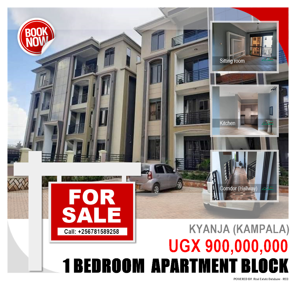 1 bedroom Apartment block  for sale in Kyanja Kampala Uganda, code: 130945