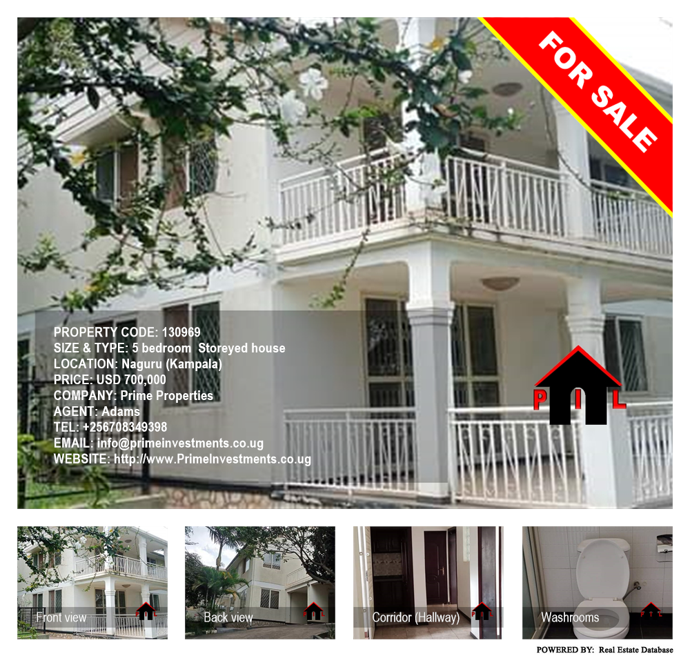 5 bedroom Storeyed house  for sale in Naguru Kampala Uganda, code: 130969