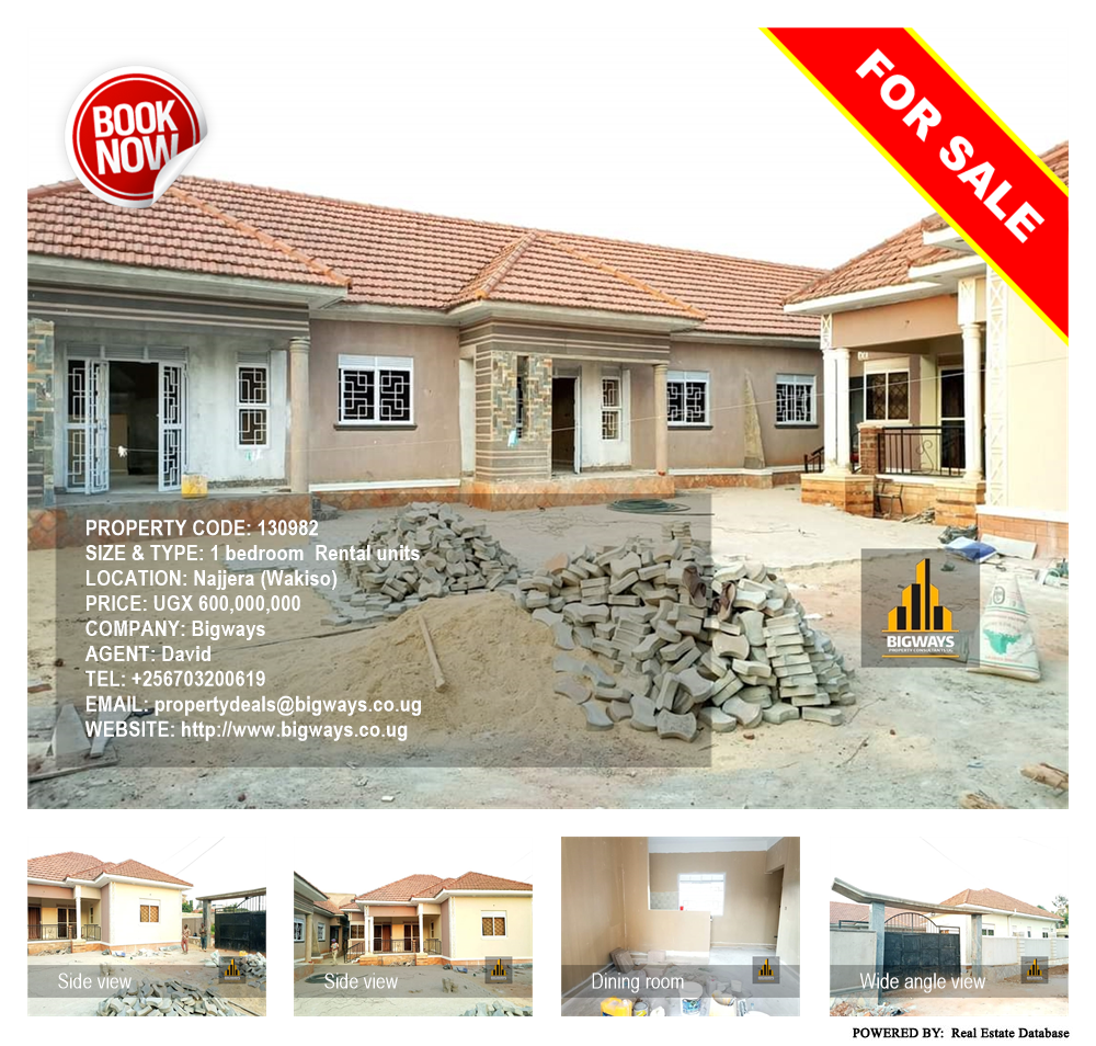 1 bedroom Rental units  for sale in Najjera Wakiso Uganda, code: 130982