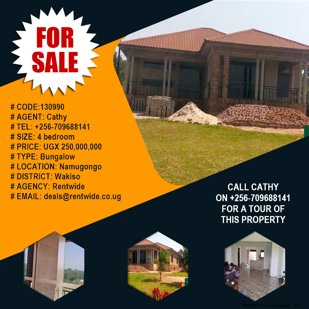 4 bedroom Bungalow  for sale in Namugongo Wakiso Uganda, code: 130990