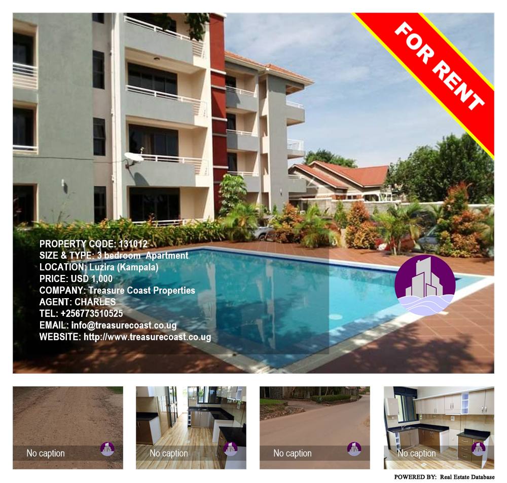 3 bedroom Apartment  for rent in Luzira Kampala Uganda, code: 131012