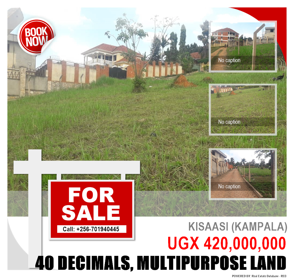 Multipurpose Land  for sale in Kisaasi Kampala Uganda, code: 131066