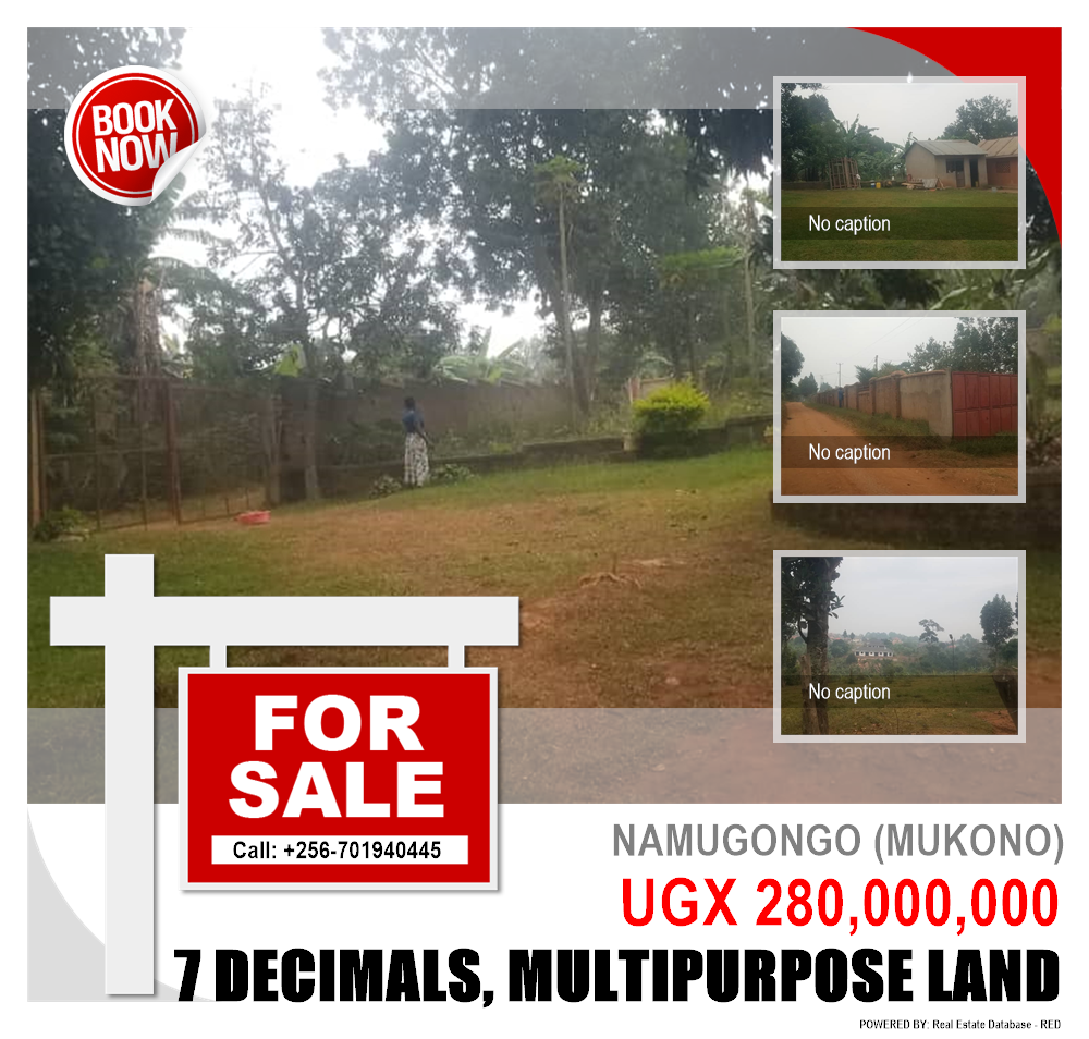 Multipurpose Land  for sale in Namugongo Mukono Uganda, code: 131082