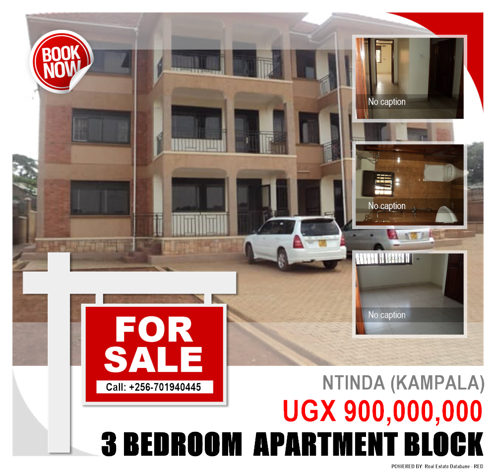 3 bedroom Apartment block  for sale in Ntinda Kampala Uganda, code: 131122