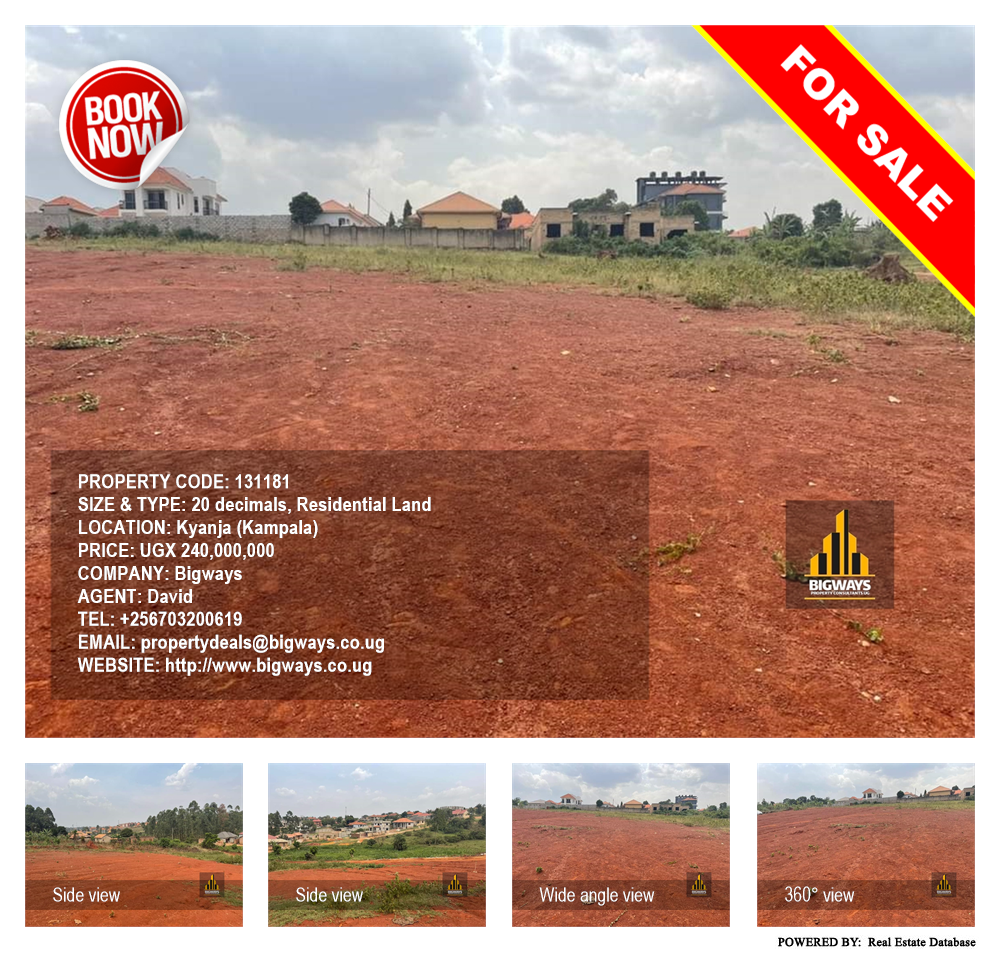 Residential Land  for sale in Kyanja Kampala Uganda, code: 131181