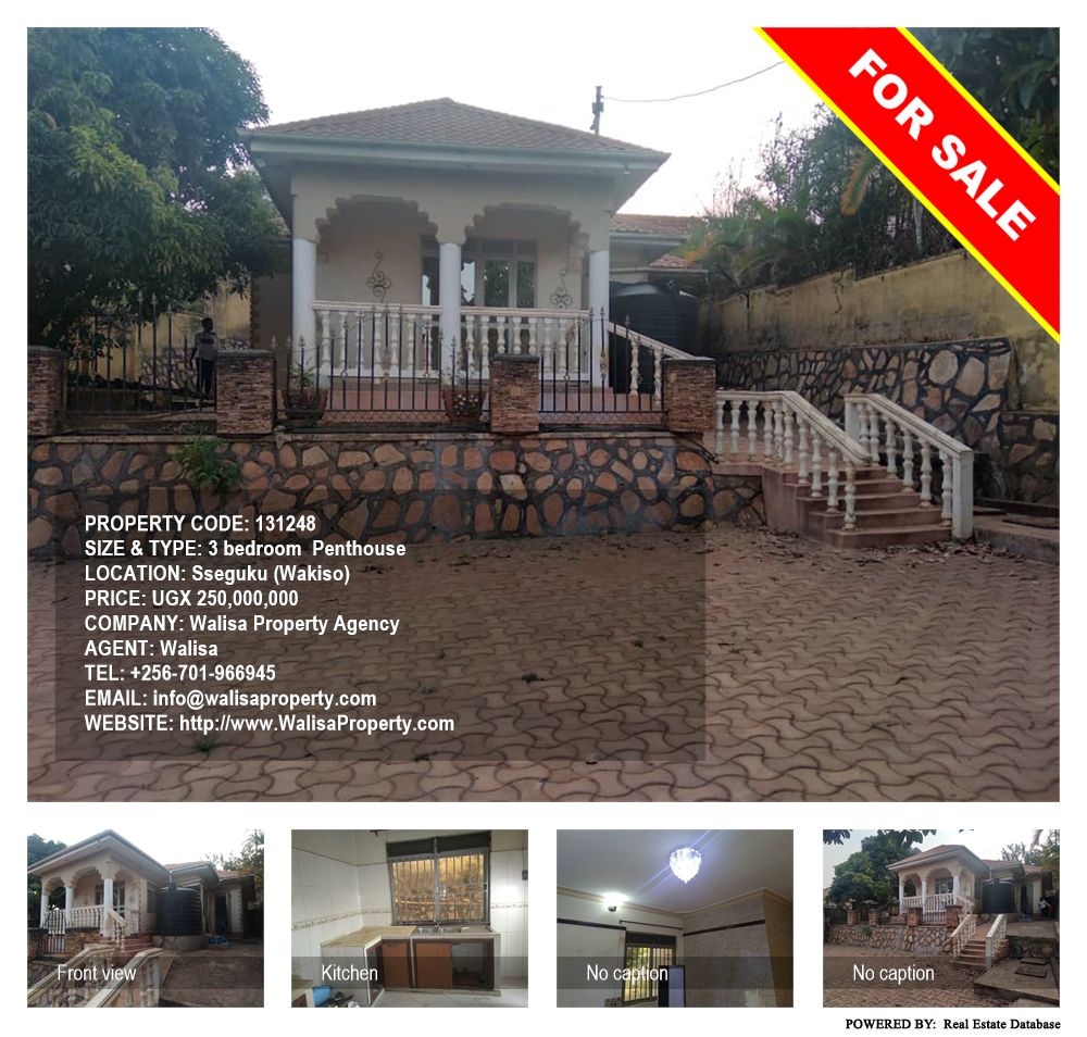 3 bedroom Penthouse  for sale in Seguku Wakiso Uganda, code: 131248