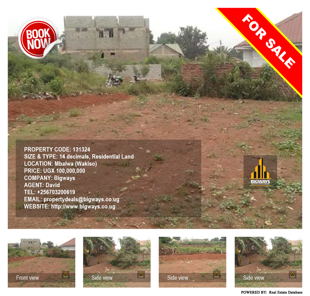Residential Land  for sale in Mbalwa Wakiso Uganda, code: 131324