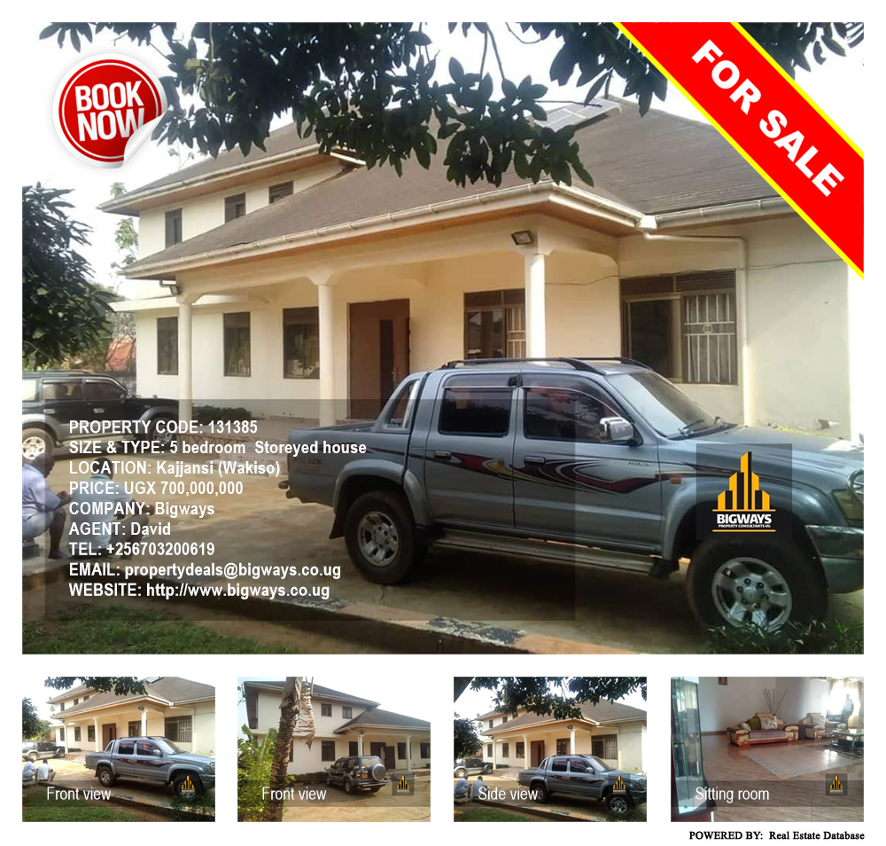 5 bedroom Storeyed house  for sale in Kajjansi Wakiso Uganda, code: 131385