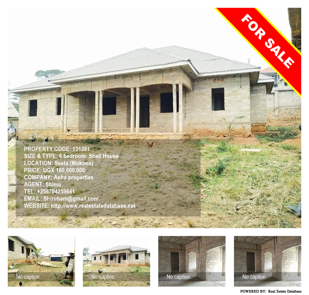 6 bedroom Shell House  for sale in Seeta Mukono Uganda, code: 131391