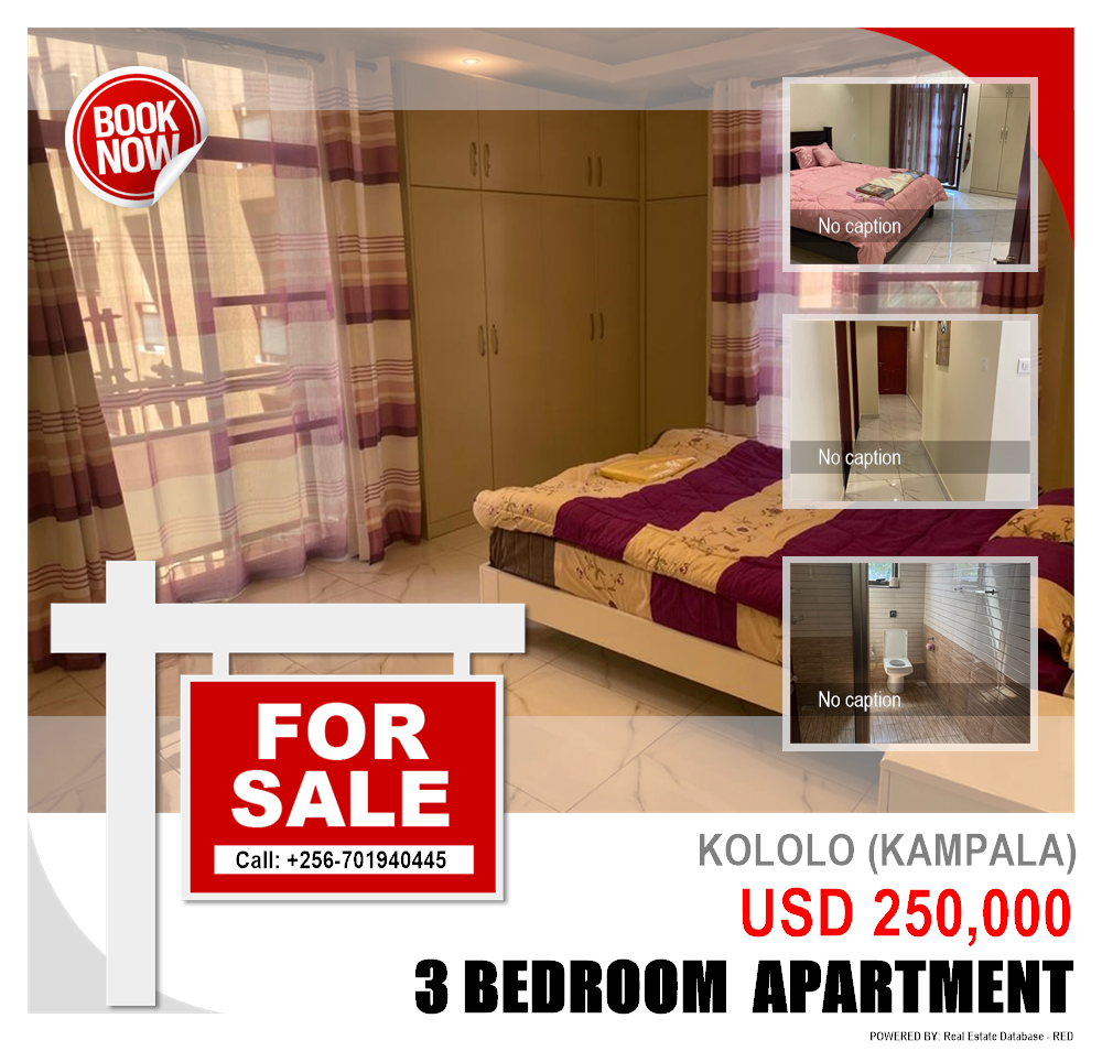3 bedroom Apartment  for sale in Kololo Kampala Uganda, code: 131533