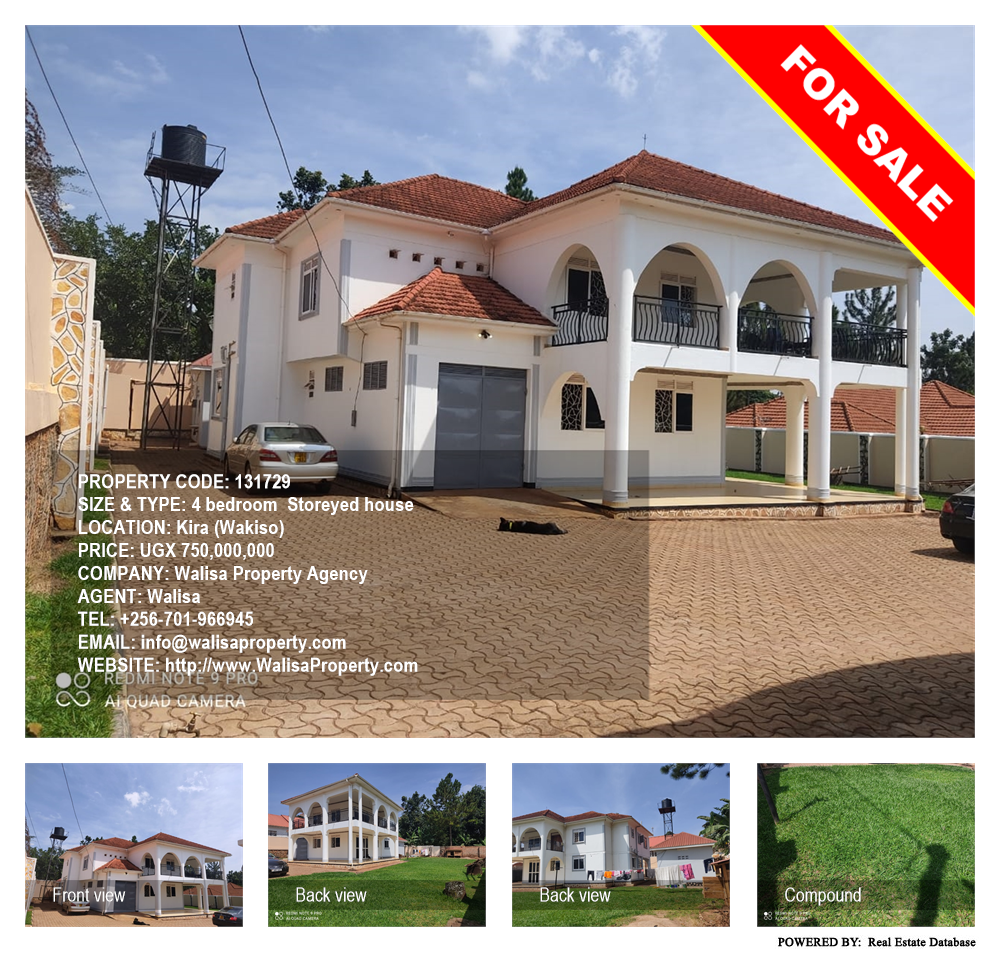 4 bedroom Storeyed house  for sale in Kira Wakiso Uganda, code: 131729