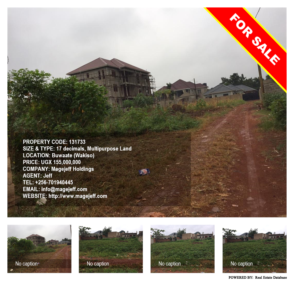 Multipurpose Land  for sale in Buwaate Wakiso Uganda, code: 131733