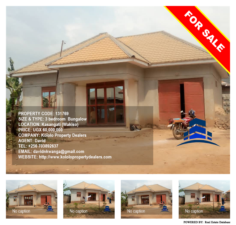 3 bedroom Bungalow  for sale in Kasangati Wakiso Uganda, code: 131769