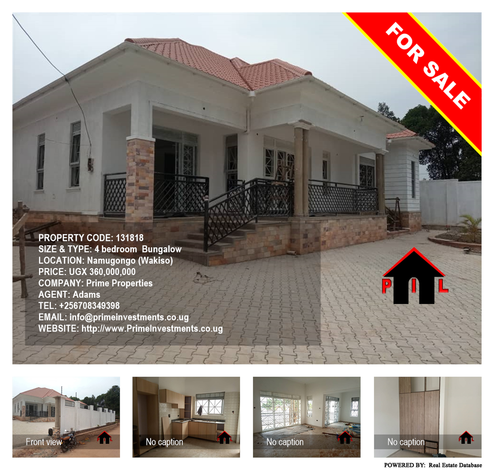 4 bedroom Bungalow  for sale in Namugongo Wakiso Uganda, code: 131818