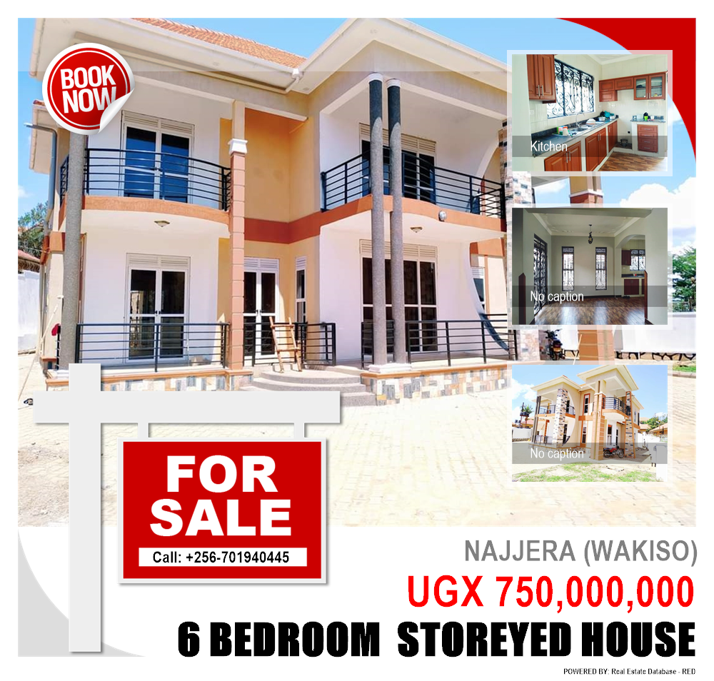 6 bedroom Storeyed house  for sale in Najjera Wakiso Uganda, code: 131880