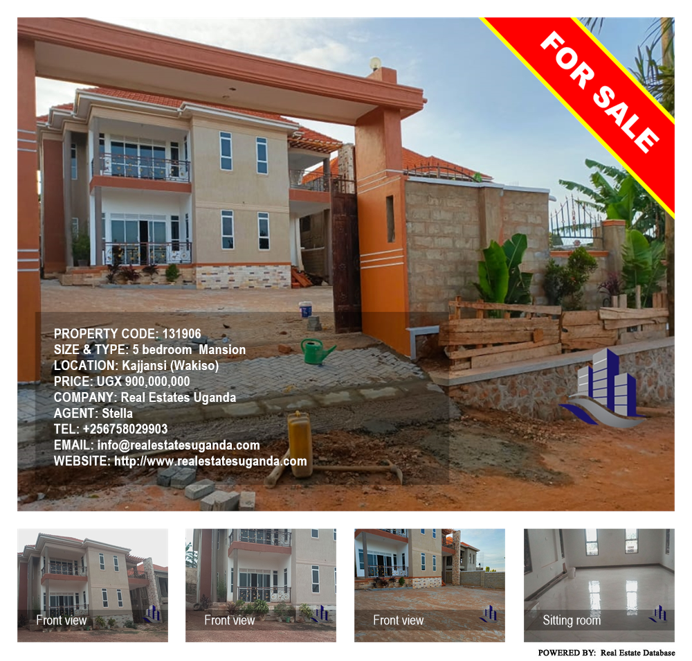 5 bedroom Mansion  for sale in Kajjansi Wakiso Uganda, code: 131906