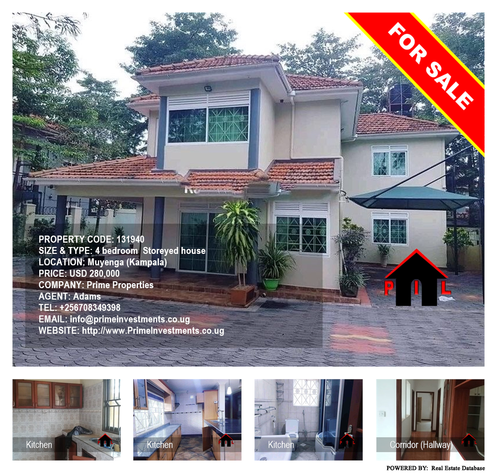 4 bedroom Storeyed house  for sale in Muyenga Kampala Uganda, code: 131940
