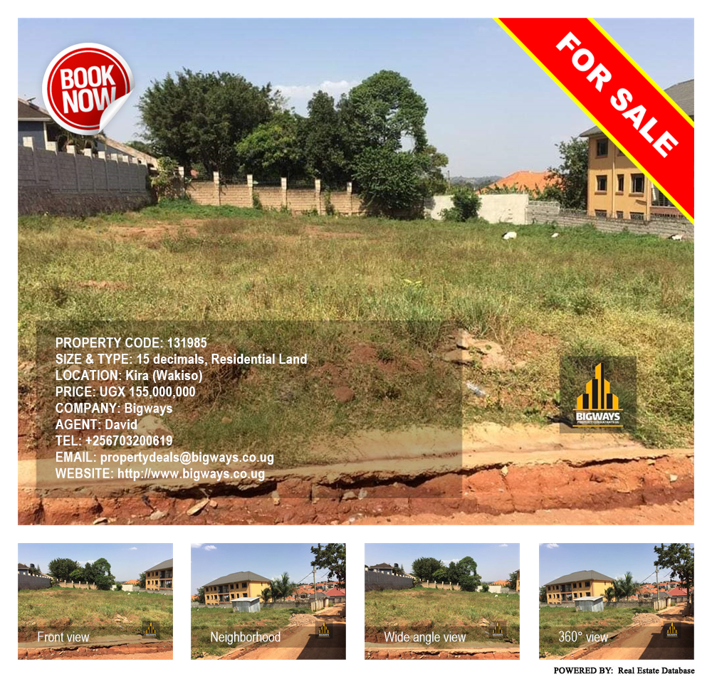 Residential Land  for sale in Kira Wakiso Uganda, code: 131985