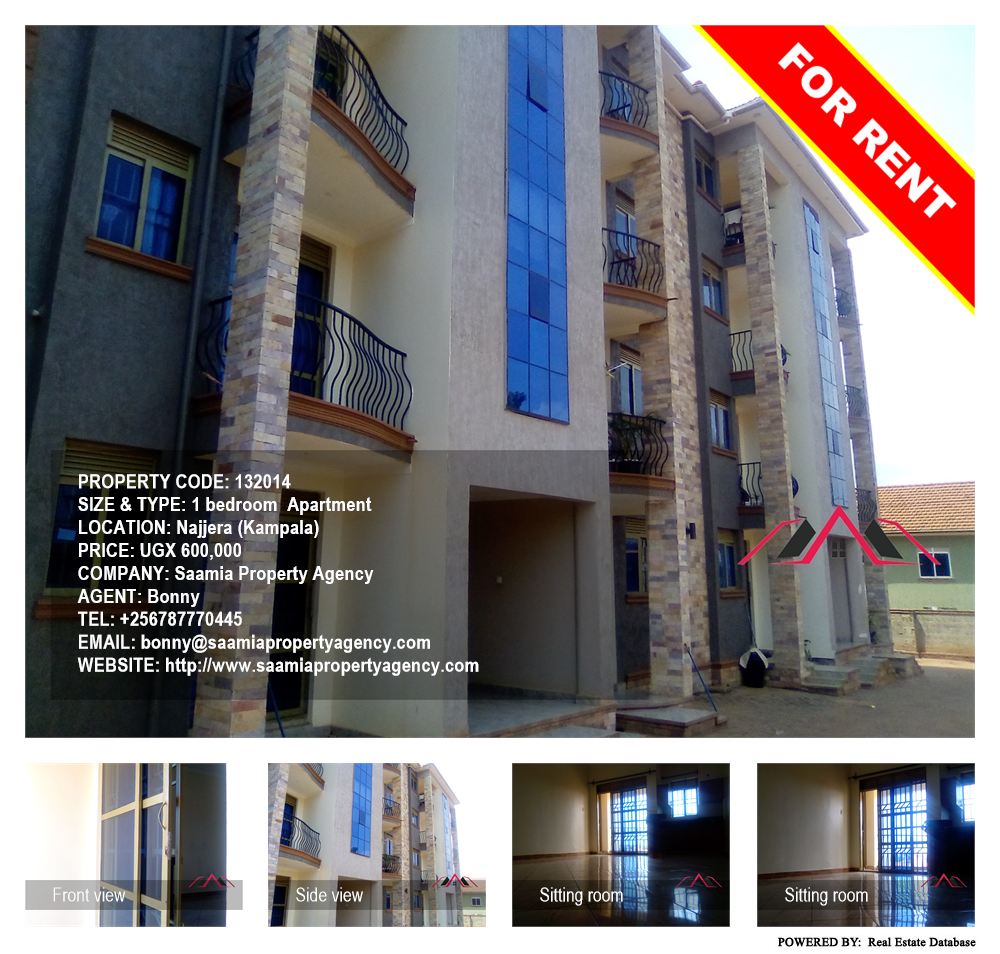 1 bedroom Apartment  for rent in Najjera Kampala Uganda, code: 132014