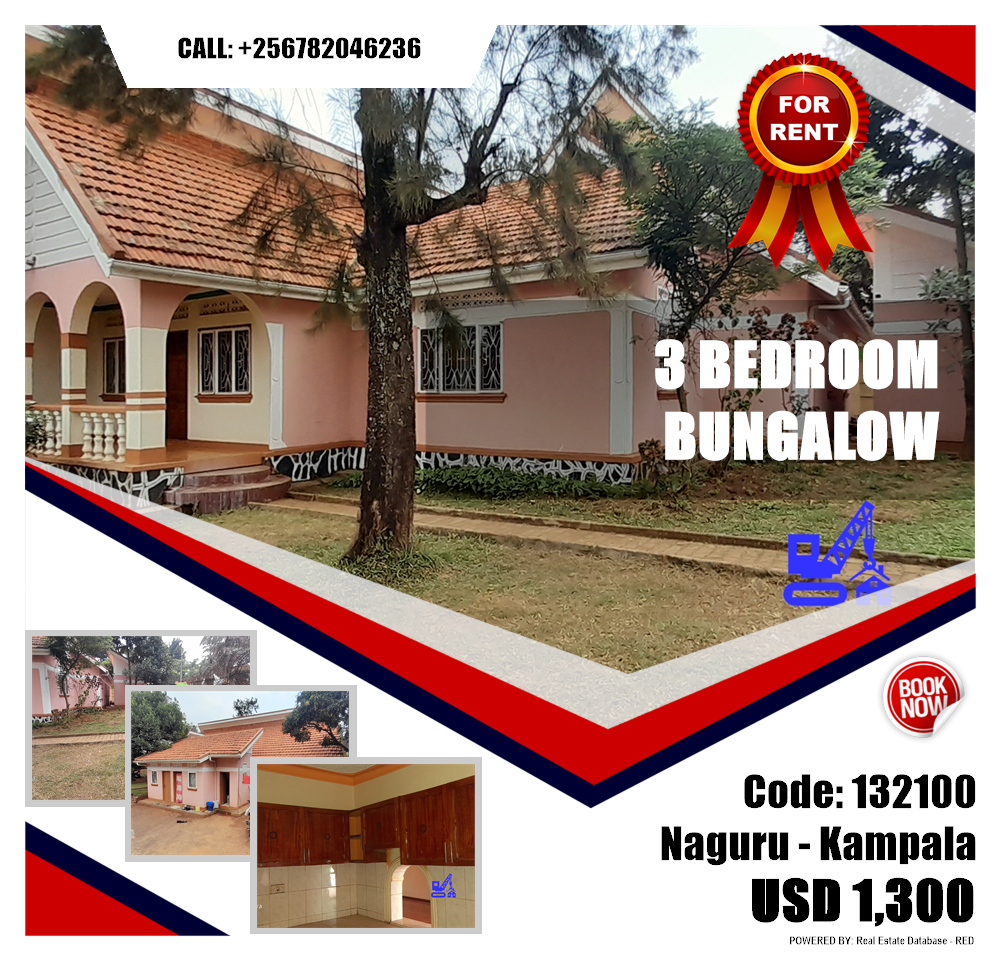 3 bedroom Bungalow  for rent in Naguru Kampala Uganda, code: 132100