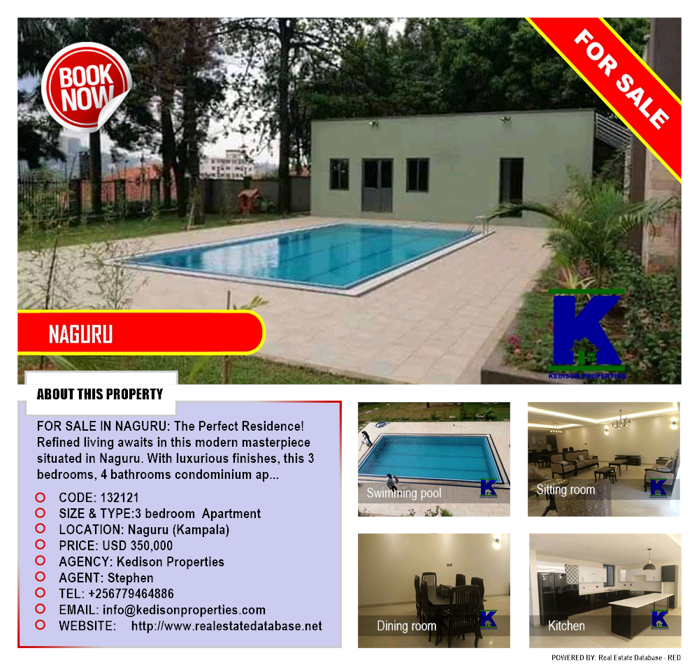 3 bedroom Apartment  for sale in Naguru Kampala Uganda, code: 132121