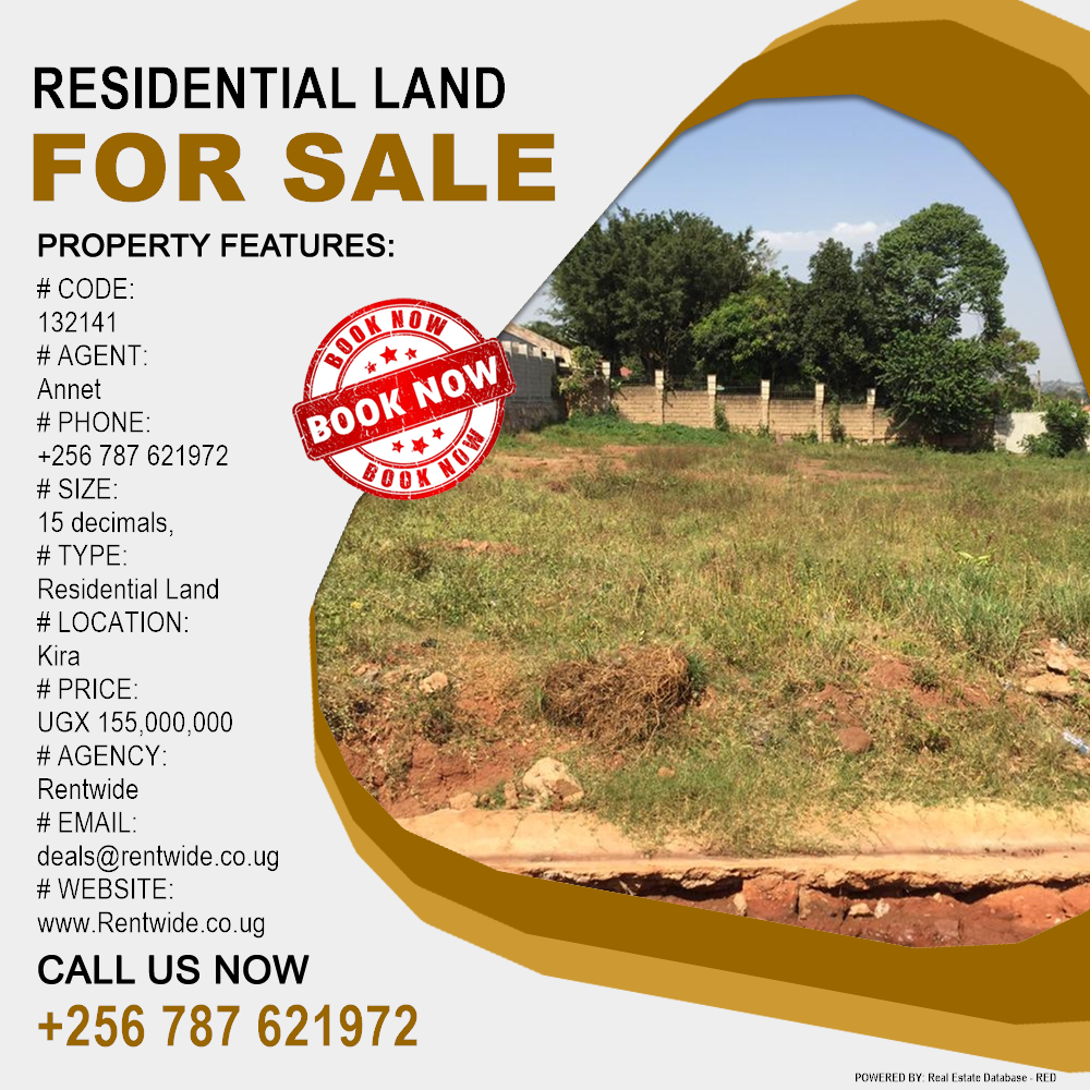 Residential Land  for sale in Kira Wakiso Uganda, code: 132141