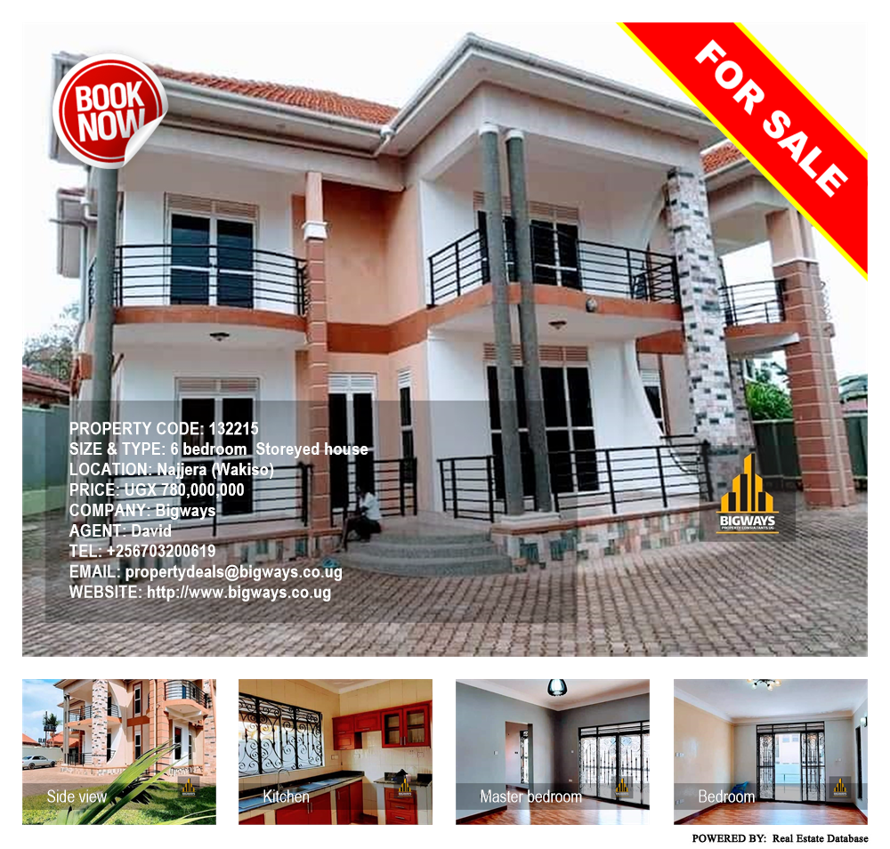 6 bedroom Storeyed house  for sale in Najjera Wakiso Uganda, code: 132215