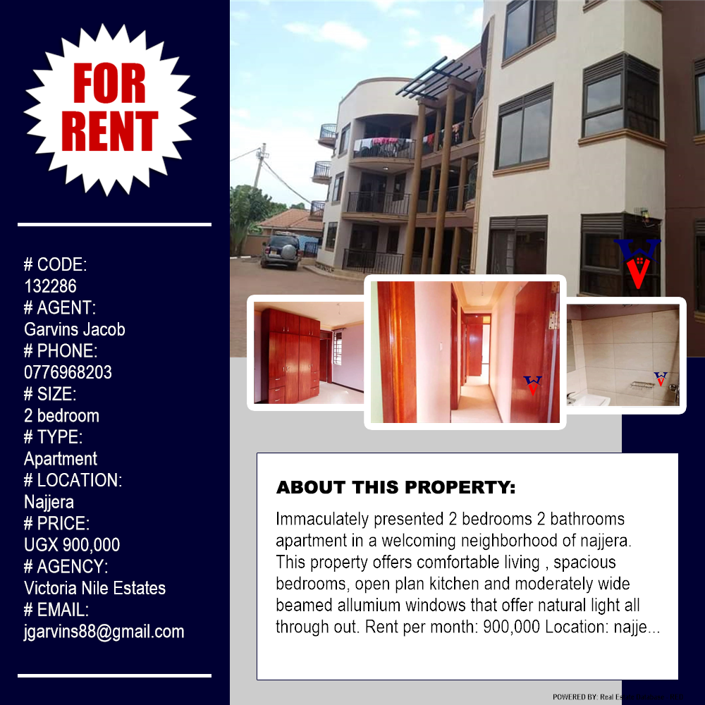 2 bedroom Apartment  for rent in Najjera Kampala Uganda, code: 132286