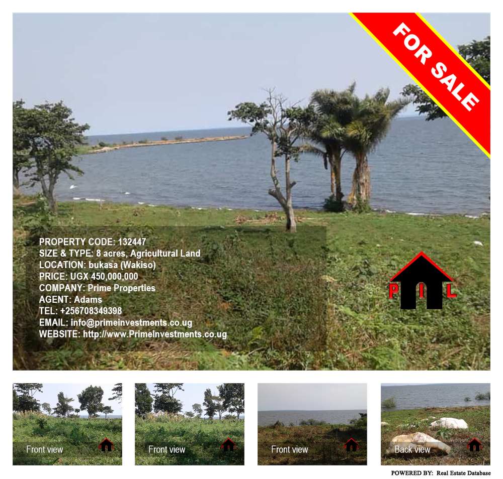 Agricultural Land  for sale in Bukasa Wakiso Uganda, code: 132447