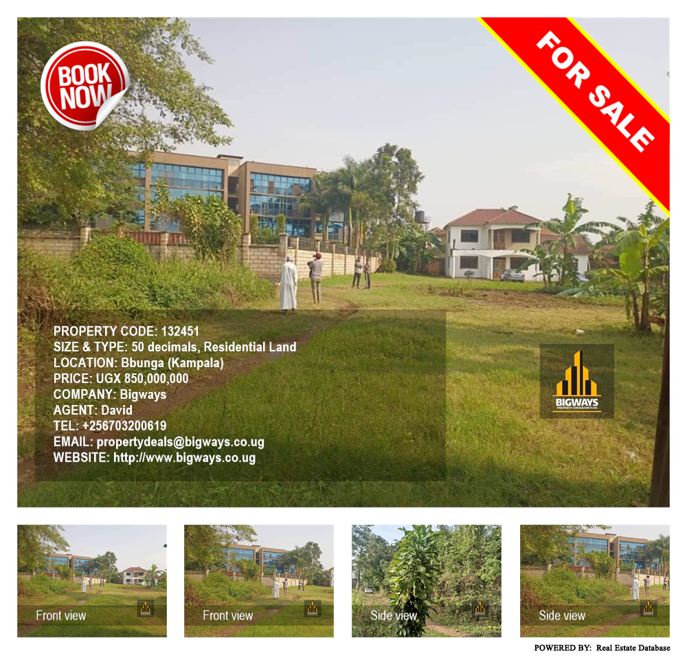 Residential Land  for sale in Bbunga Kampala Uganda, code: 132451