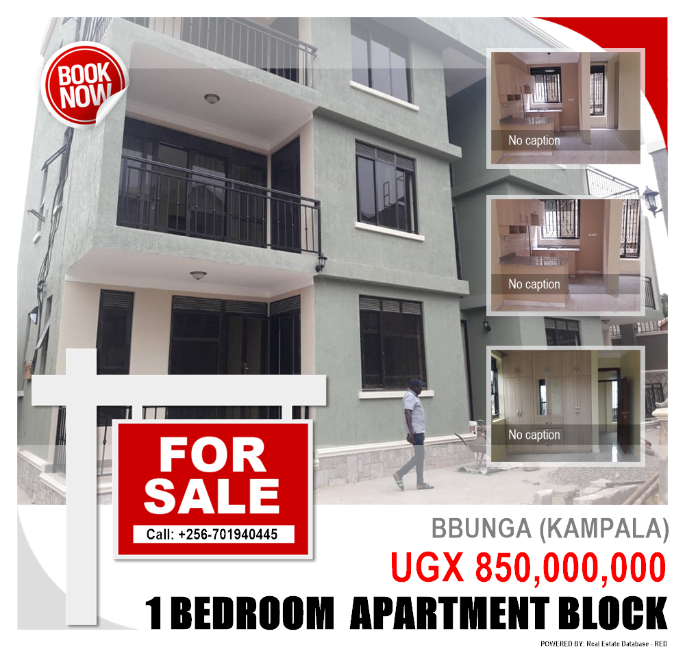 1 bedroom Apartment block  for sale in Bbunga Kampala Uganda, code: 132464