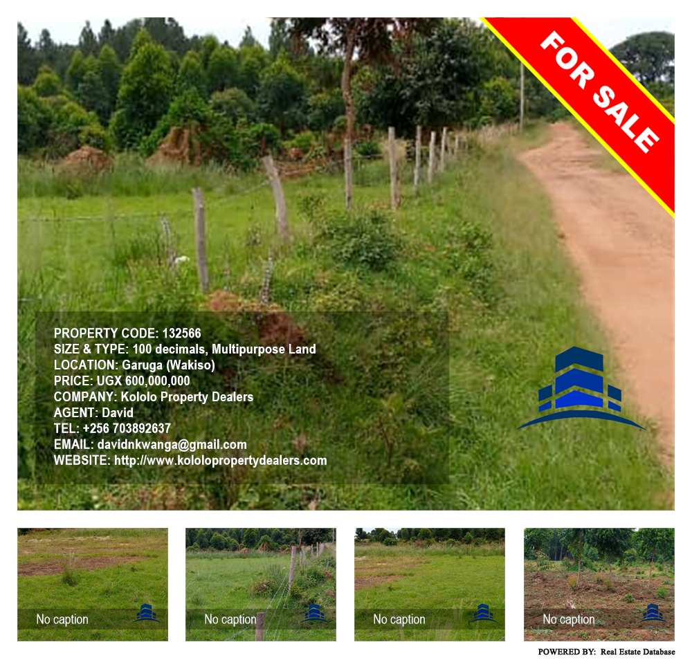 Multipurpose Land  for sale in Garuga Wakiso Uganda, code: 132566