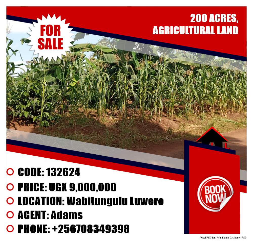 Agricultural Land  for sale in Wabitungulu Luweero Uganda, code: 132624