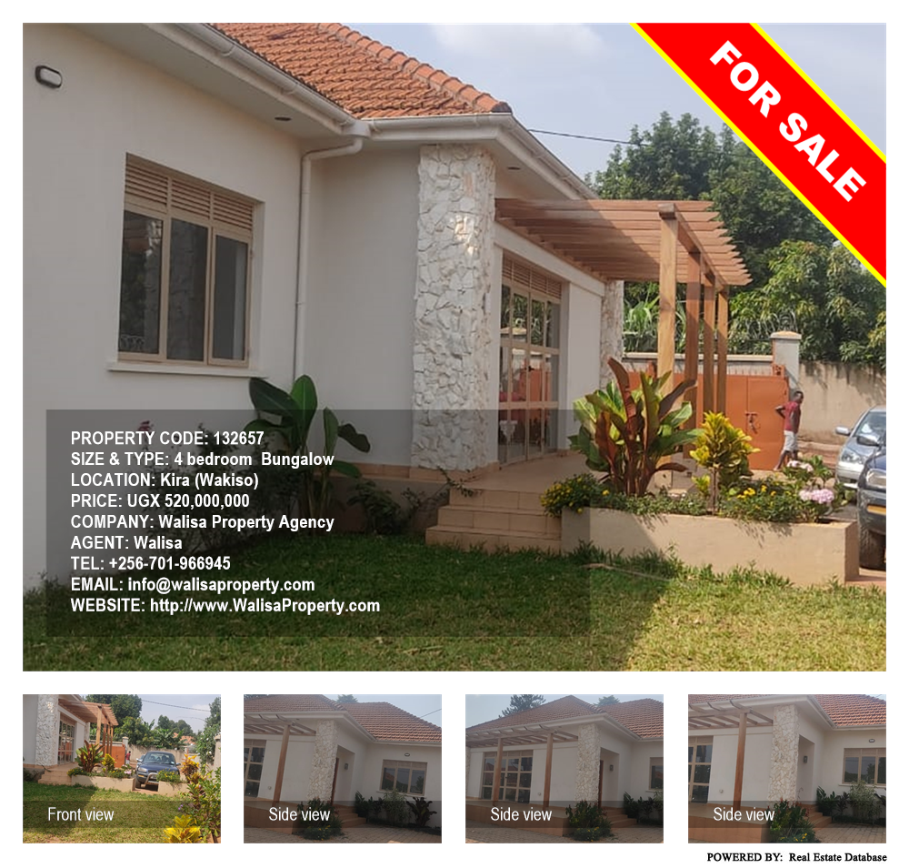 4 bedroom Bungalow  for sale in Kira Wakiso Uganda, code: 132657