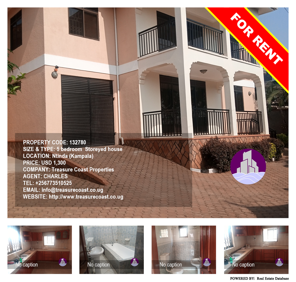 5 bedroom Storeyed house  for rent in Ntinda Kampala Uganda, code: 132780