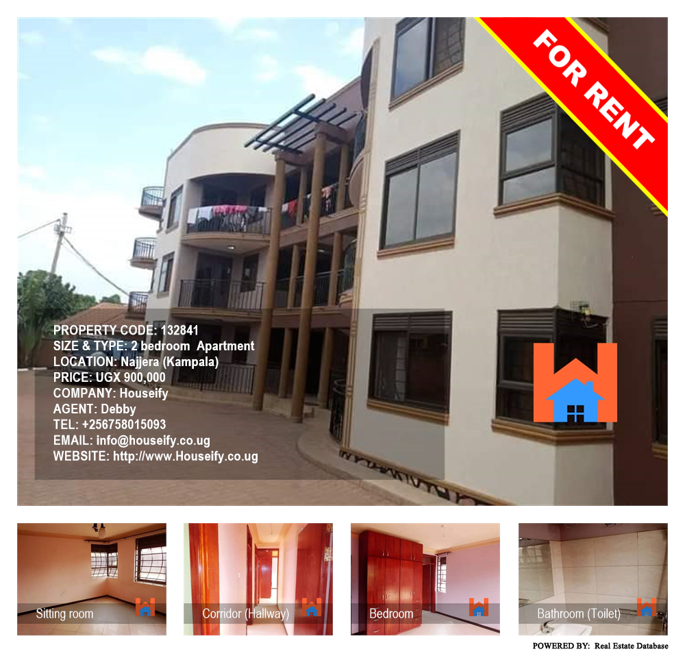 2 bedroom Apartment  for rent in Najjera Kampala Uganda, code: 132841