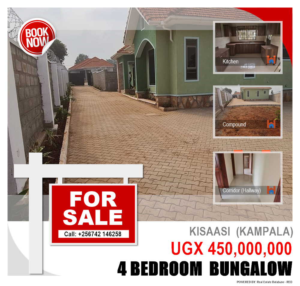 4 bedroom Bungalow  for sale in Kisaasi Kampala Uganda, code: 132853