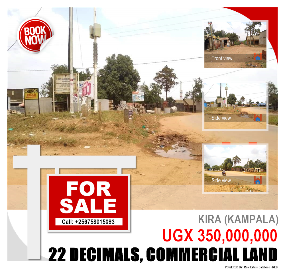 Commercial Land  for sale in Kira Kampala Uganda, code: 132876