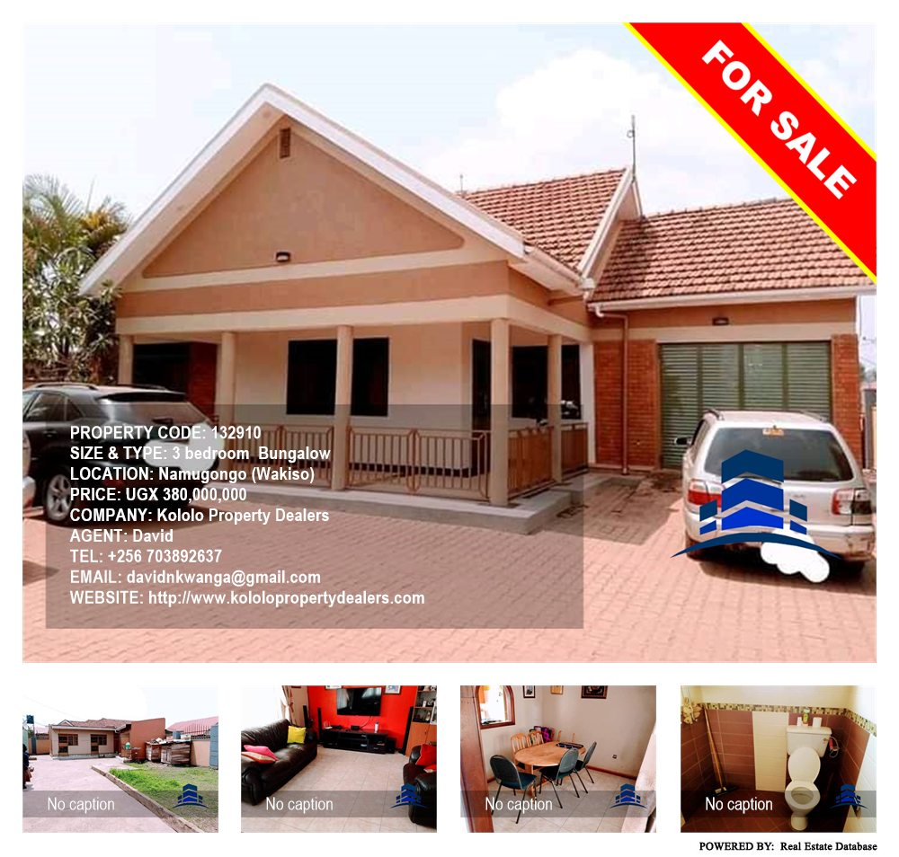 3 bedroom Bungalow  for sale in Namugongo Wakiso Uganda, code: 132910