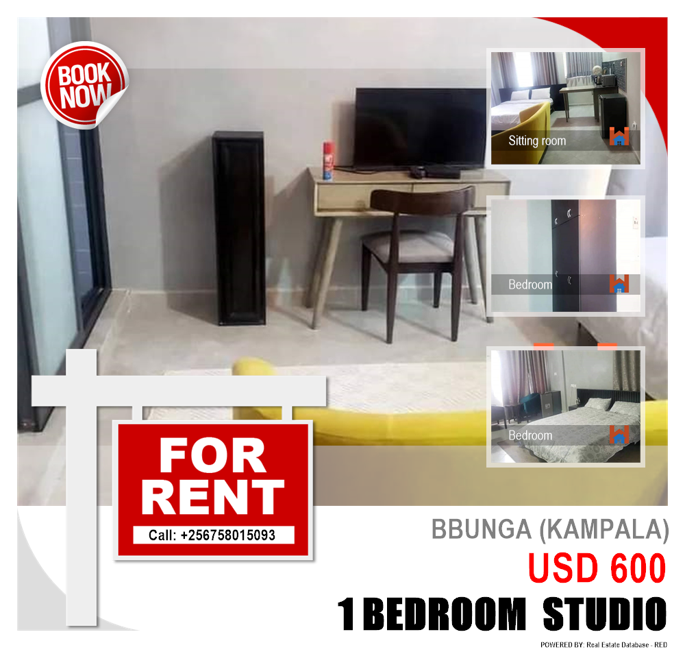1 bedroom Studio  for rent in Bbunga Kampala Uganda, code: 133034