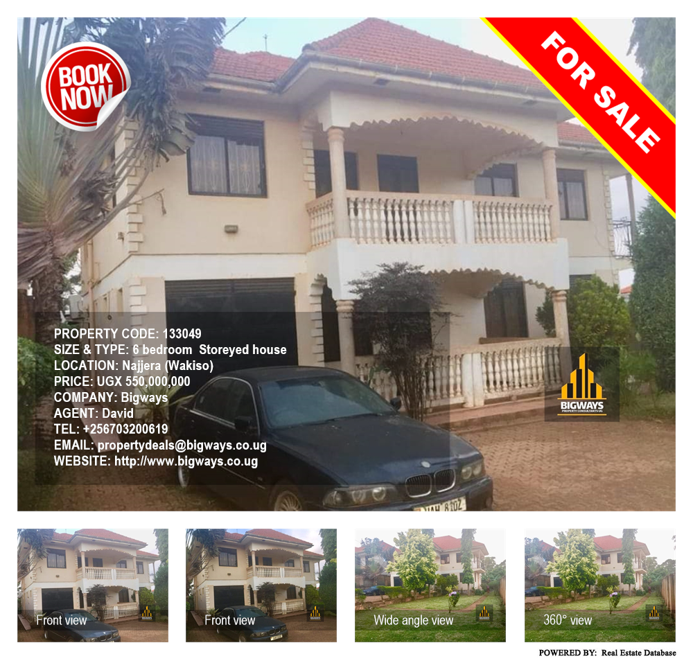 6 bedroom Storeyed house  for sale in Najjera Wakiso Uganda, code: 133049