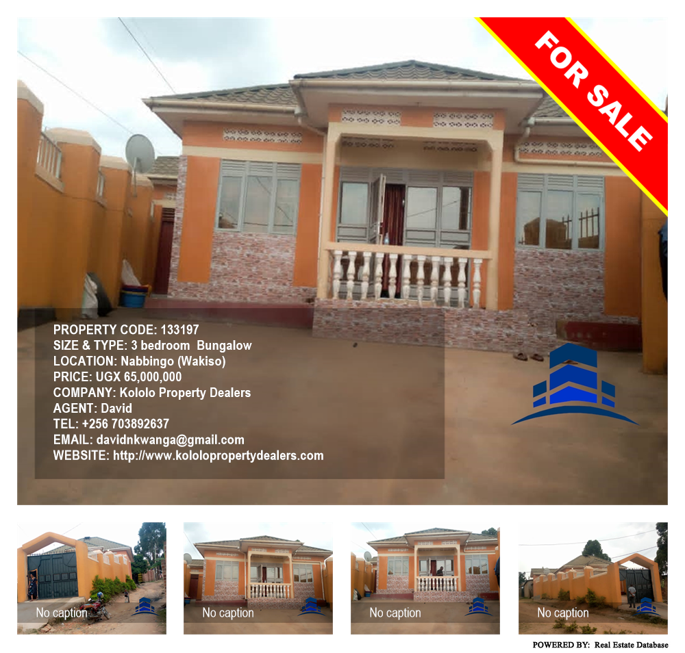 3 bedroom Bungalow  for sale in Nabbingo Wakiso Uganda, code: 133197