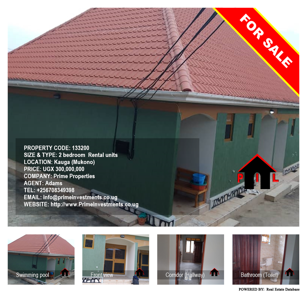 2 bedroom Rental units  for sale in Kawuga Mukono Uganda, code: 133200