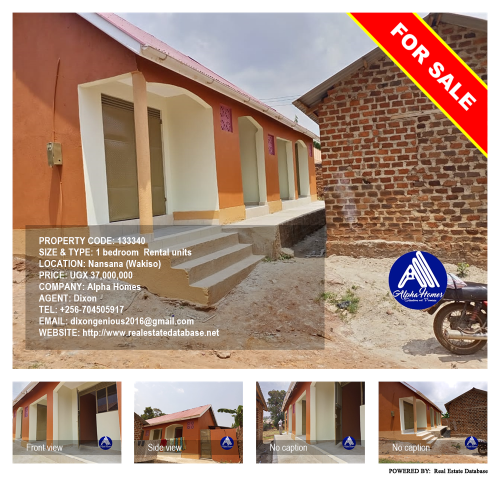 1 bedroom Rental units  for sale in Nansana Wakiso Uganda, code: 133340